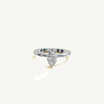 Solitaire 4-Prong Ring with 0.75ct Pear Diamond 