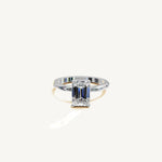 Solitaire 4-Prong Ring with 2ct Emerald Diamond 