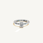 Solitaire 4-Prong Ring with 0.75ct Radiant Diamond 