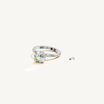 Solitaire 4-Prong Ring with 2ct Brilliant Diamond 