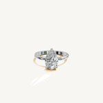 Solitaire 4-Prong Ring with 2ct Pear Diamond 