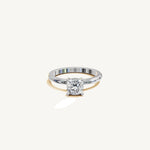 Solitaire 4-Prong Ring with 1ct Cushion Diamond 