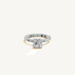 Solitaire 4-Prong Ring with 2ct Asscher Diamond 