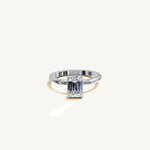 Solitaire 4-Prong Ring with 1.5ct Emerald Diamond 