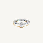 Solitaire 4-Prong Ring with 0.5ct Oval Diamond 