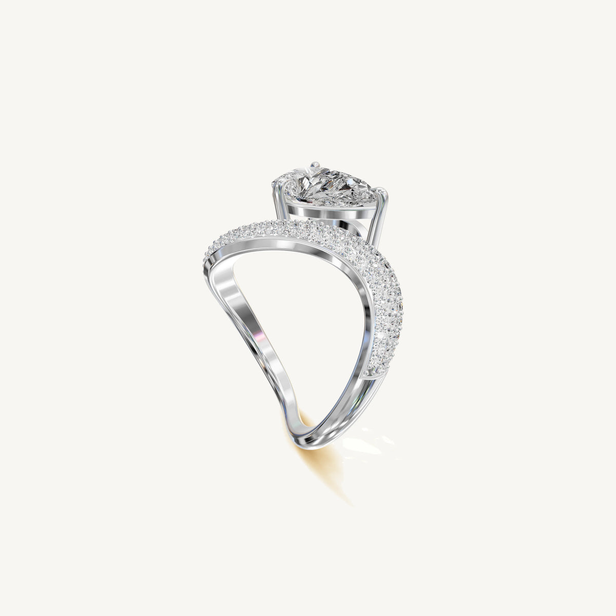 The Thétis — Pear 0.50ct 