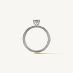 Solitaire 4-Prong Ring with 0.75ct Princess Diamond 
