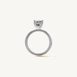 Solitaire 4-Prong Ring with 3ct Emerald Diamond 