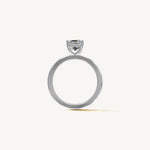 Solitaire 4-Prong Ring with 2ct Asscher Diamond 