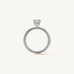 Solitaire 4-Prong Ring with 1ct Radiant Diamond 
