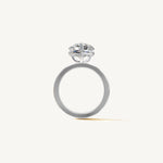 Solitaire 4-Prong Ring with 3ct Heart Diamond 