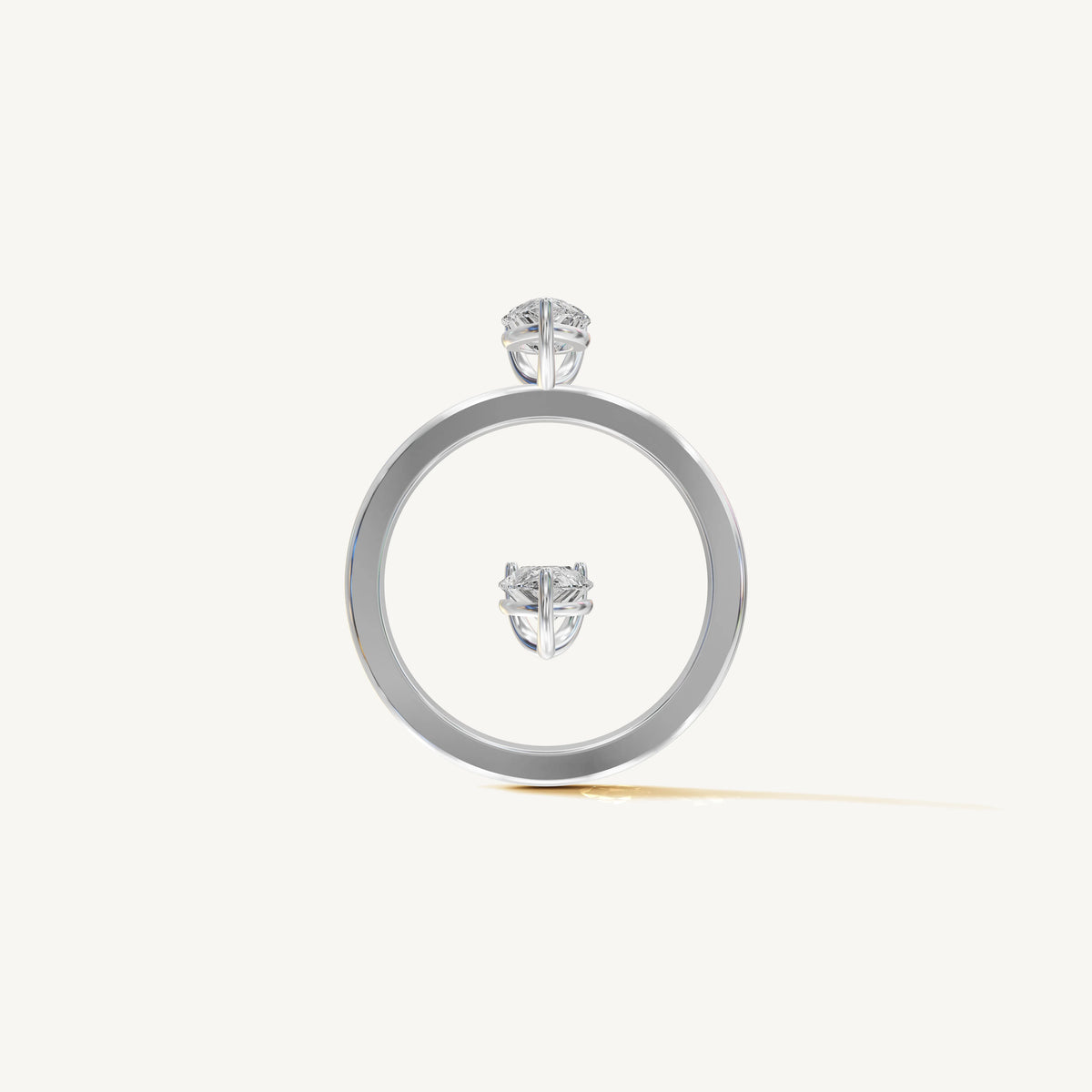 Solitaire 4-Prong Ring with 0.5ct Pear Diamond 