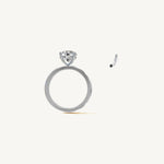 Solitaire 4-Prong Ring with 2ct Brilliant Diamond 