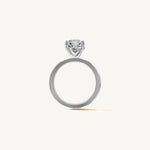 Solitaire 4-Prong Ring with 3ct Oval Diamond 