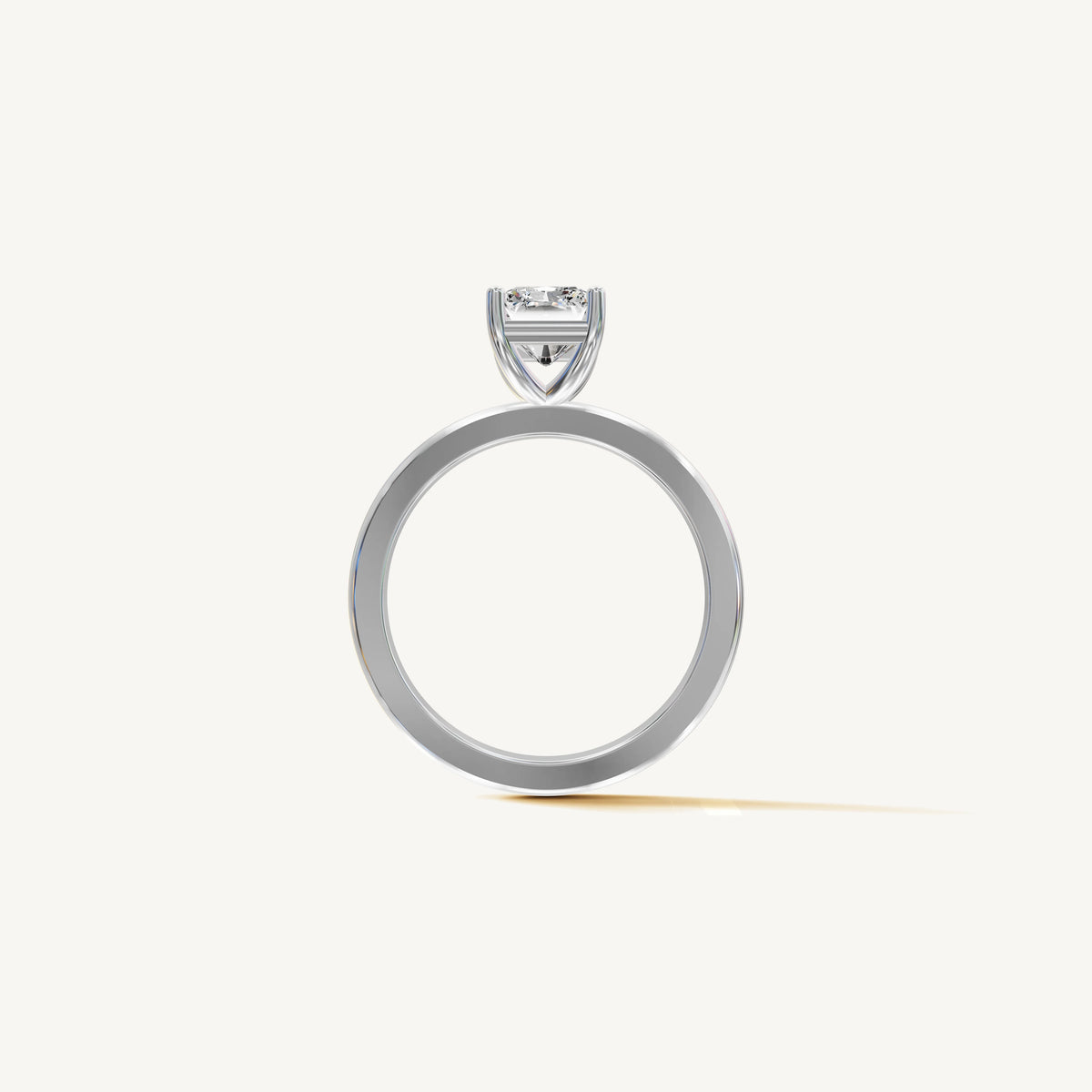 Solitaire 4-Prong Ring with 1.5ct Radiant Diamond 