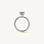 Solitaire 4-Prong Ring with 2ct Emerald Diamond 