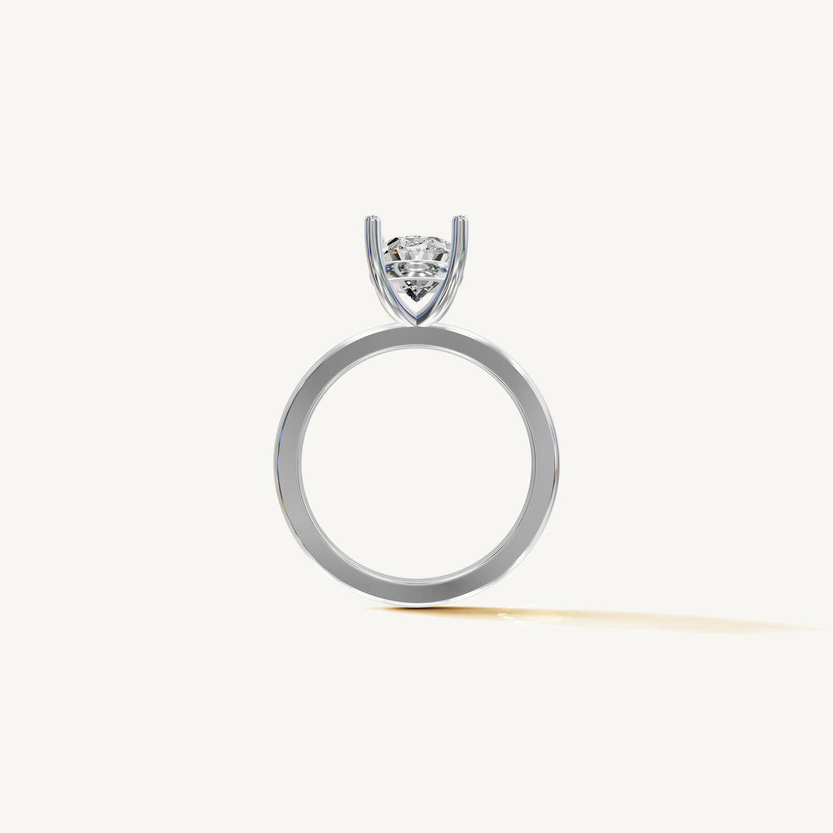 Solitaire 4-Prong Ring with 2ct Oval Diamond 