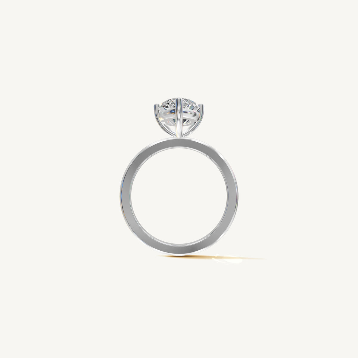 Solitaire 4-Prong Ring with 3ct Marquise Diamond 