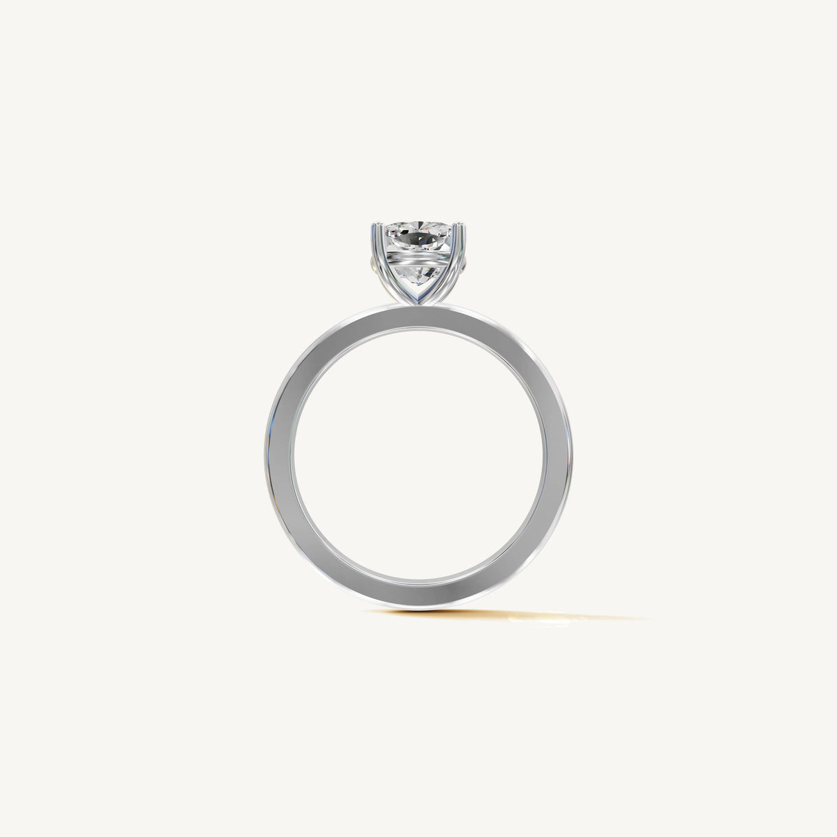 Solitaire 4-Prong Ring with 1.5ct Cushion Diamond 