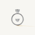 Solitaire 4-Prong Ring with 1.5ct Princess Diamond 