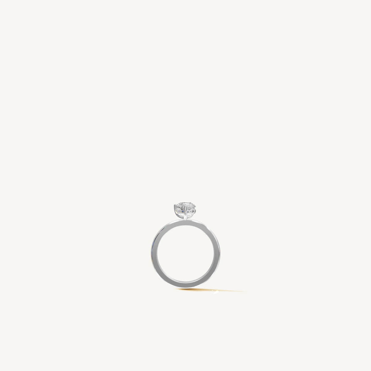 Solitaire 4-Prong Ring with 1.5ct Pear Diamond 