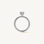 Solitaire 4-Prong Ring with 1ct Oval Diamond 
