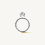 Solitaire 4-Prong Ring with 3ct Pear Diamond 