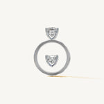 Solitaire 4-Prong Ring with 2ct Cushion Diamond 