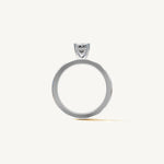 Solitaire 4-Prong Ring with 1ct Emerald Diamond 