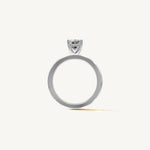 Solitaire 4-Prong Ring with 1.5ct Emerald Diamond 