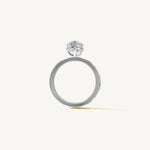 Solitaire 4-Prong Ring with 2ct Pear Diamond 