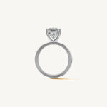 Solitaire 4-Prong Ring with 3ct Cushion Diamond 