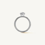 Solitaire 4-Prong Ring with 1ct Heart Diamond 