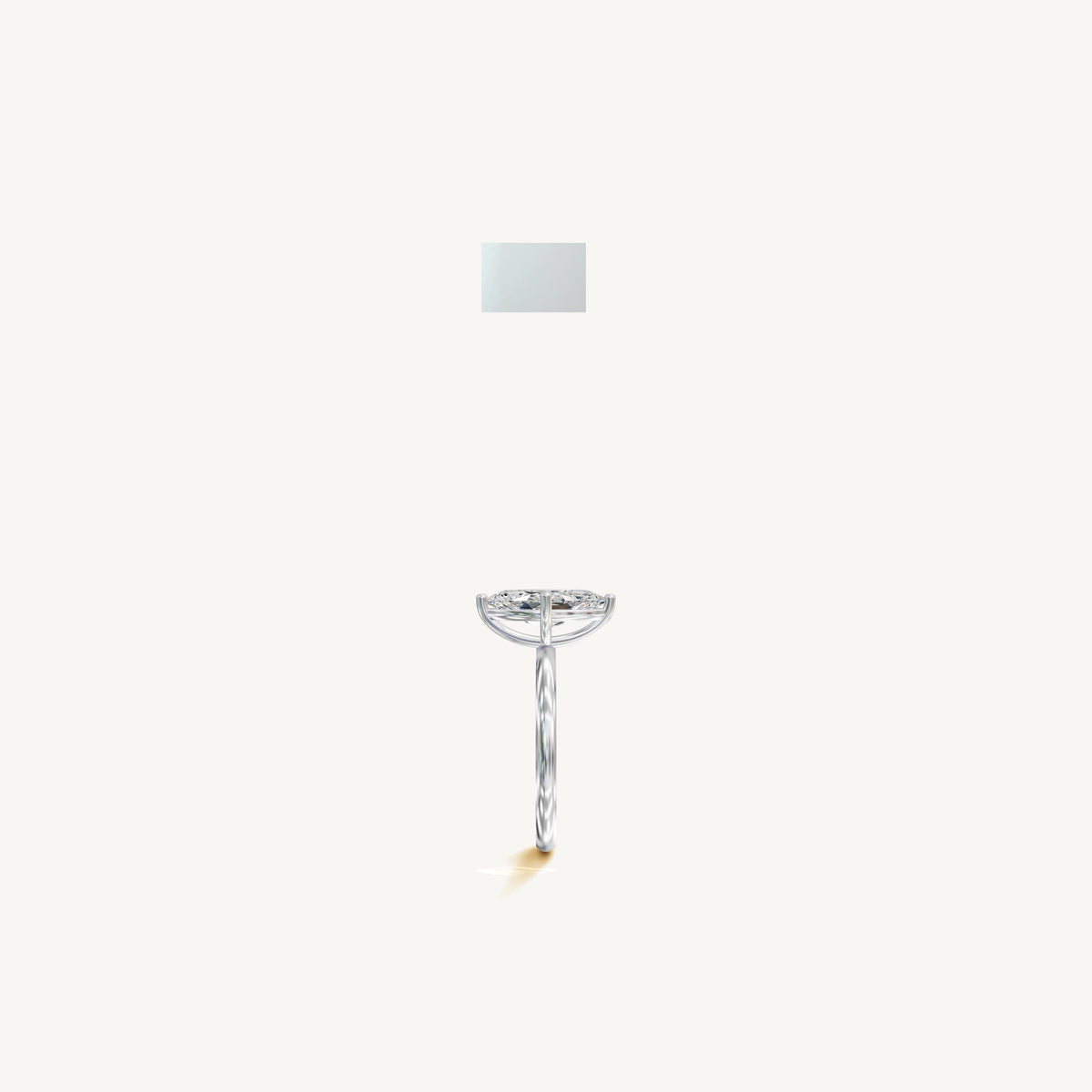 Solitaire 4-Prong Ring with 2ct Marquise Diamond 