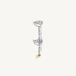 Solitaire 4-Prong Ring with 0.5ct Pear Diamond 