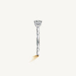 Solitaire 4-Prong Ring with 1ct Asscher Diamond 