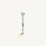 Solitaire 4-Prong Ring with 0.5ct Asscher Diamond 