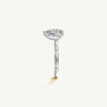 Solitaire 4-Prong Ring with 2ct Pear Diamond 