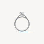 Solitaire Bezel Ring with 2ct Oval Diamond 