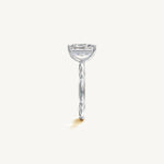 Solitaire 4-Prong Ring with 2ct Radiant Diamond 