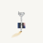 Solitaire 4-Prong Ring with 2ct Oval Diamond 