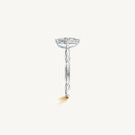 Solitaire 4-Prong Ring with 0.75ct Marquise Diamond 