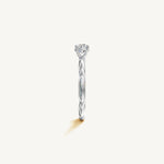 Solitaire 4-Prong Ring with 0.5ct Brilliant Diamond 