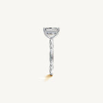 Solitaire 4-Prong Ring with 2ct Emerald Diamond 