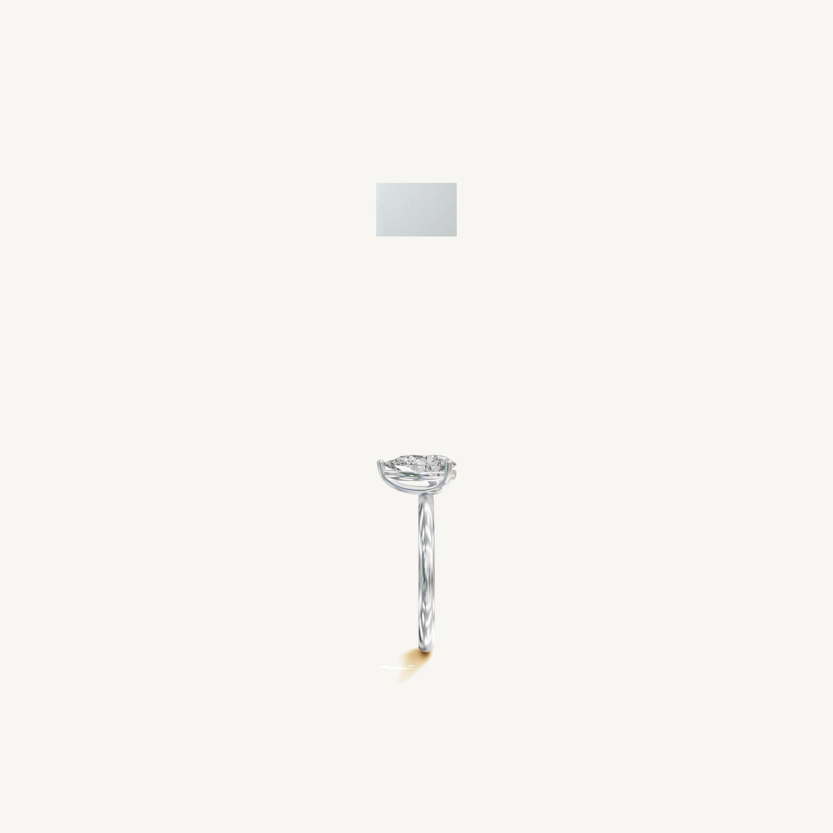 Solitaire 4-Prong Ring with 1.5ct Pear Diamond 