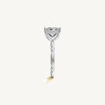 Solitaire 4-Prong Ring with 3ct Princess Diamond 