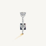 Solitaire 4-Prong Ring with 1.5ct Princess Diamond 