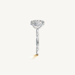 Solitaire 4-Prong Ring with 3ct Oval Diamond 