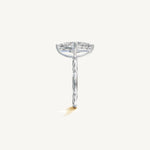 Solitaire 4-Prong Ring with 3ct Marquise Diamond 