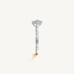 Solitaire 4-Prong Ring with 1ct Brilliant Diamond 